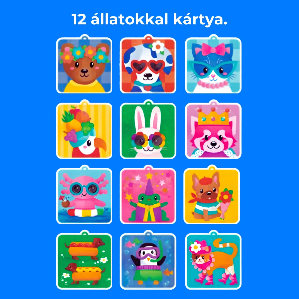 Pom Pom Kit – készíts puha 3D állatkákat színes pomponokból, rendetlenség nélkül! (5+ év)