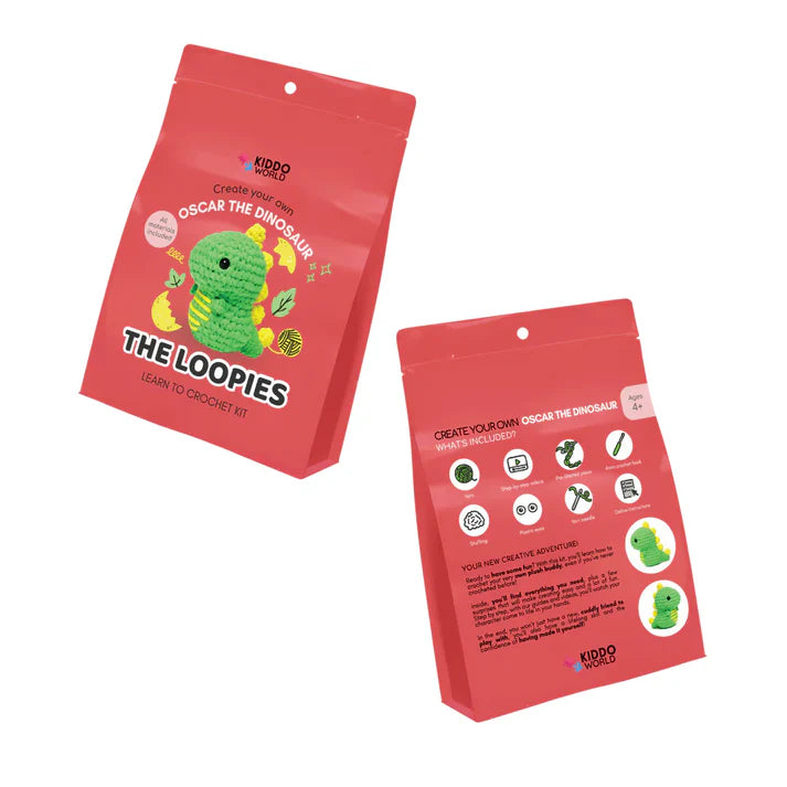 The Loopies 2+1 – Horgolókészlet | 3 aranyos figura | 10+ éves gyerekeknek