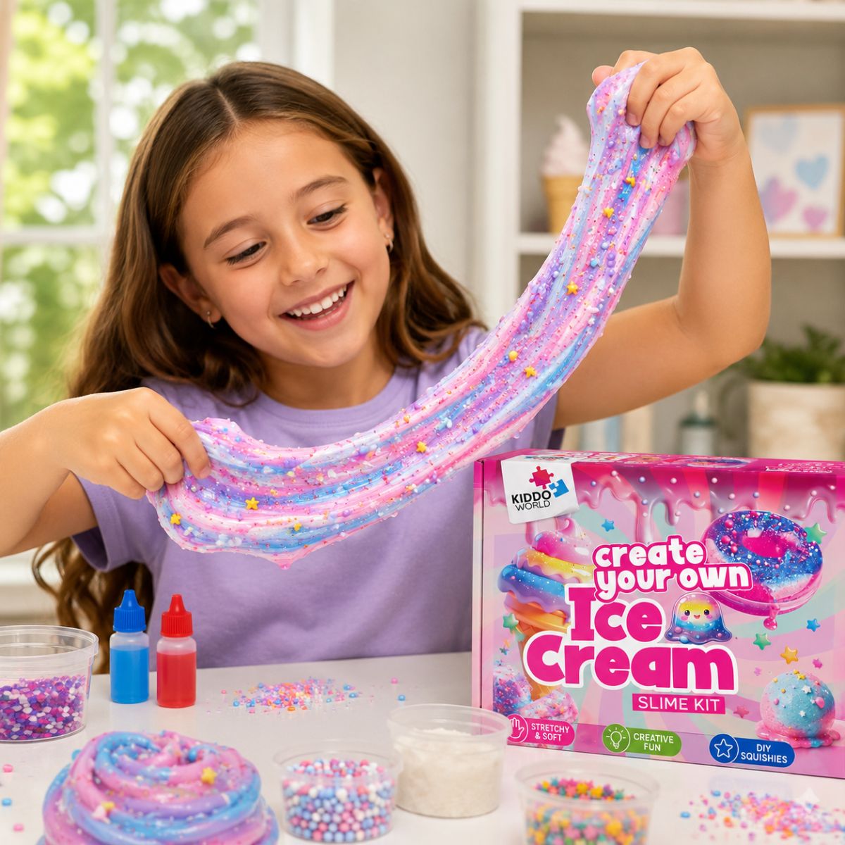 DIY Slime Squishies – Fagylalt (4+ éves kortól)
