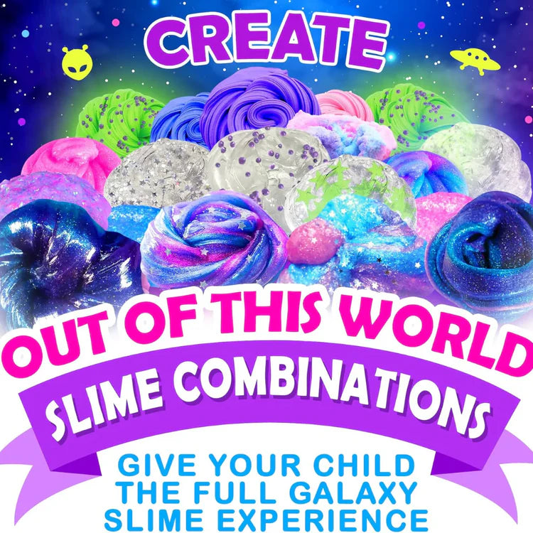 Slime készlet 3 az 1-ben – Galaxy Slime, Ice Cream Slime és Mermaid Ocean Slime! (4+ év)