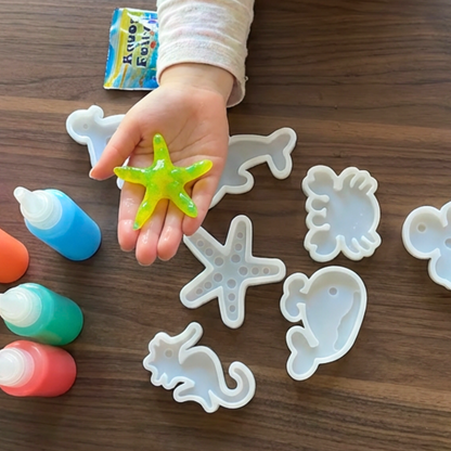 Varázslatos vízi manók CSILLÁMOKKAL | Tengeri világ | 4, 8 és 16 szín | 3+ éves gyermekeknek