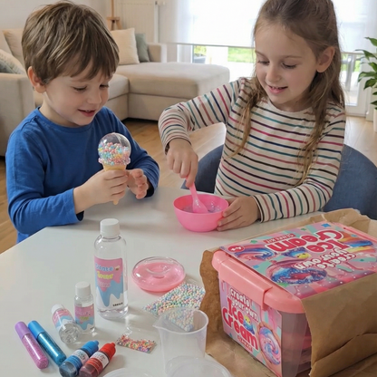 Ice Cream Slime Kit | Szenzoros STEM játék | 4+ éves kortól