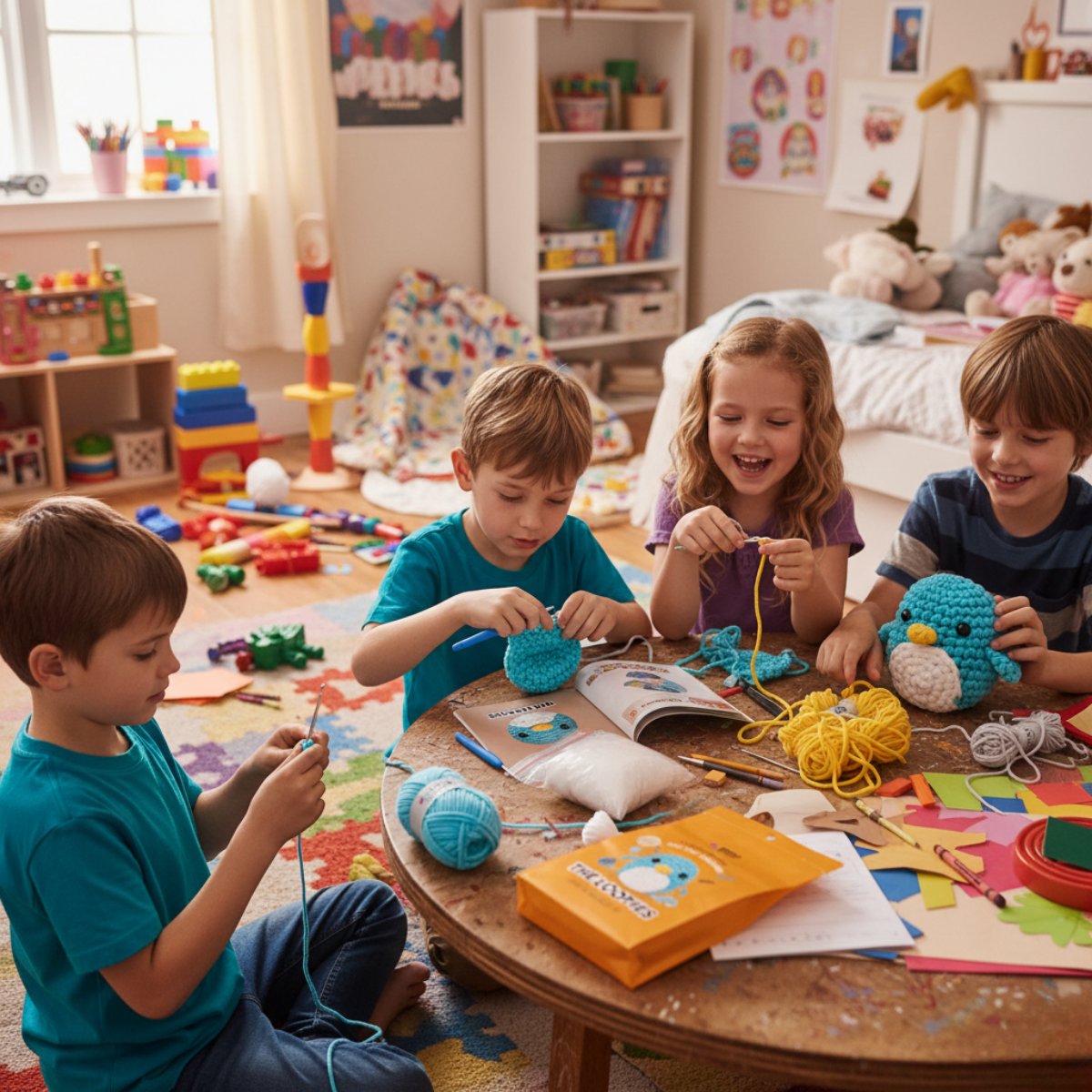 Kezdő horgolókészlet | Oli a pingvin | 10 év felett ajánlott