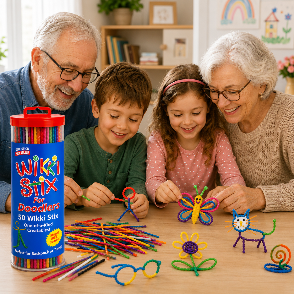Wikki Stix varázslatos viaszolt zsinórok (50 db-os készlet, 3+ éves kortól)
