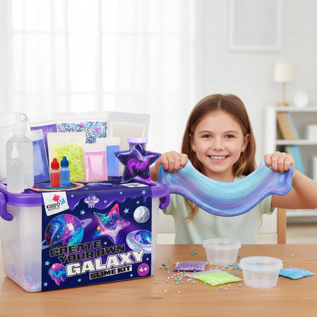 Galaxy Slime Kit | Készítsd el saját nyálkás galaxisodat | 4+ éveseknek