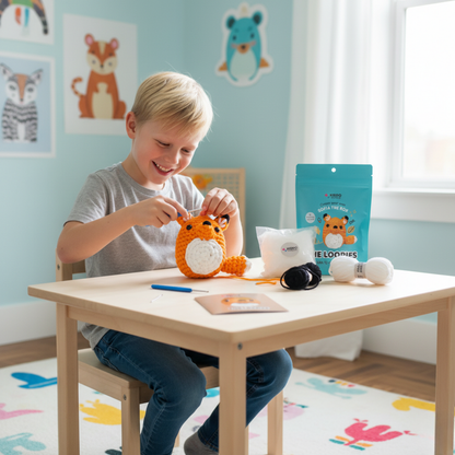 Kezdő horgolókészlet | Sofia a róka | 10 év felett ajánlott