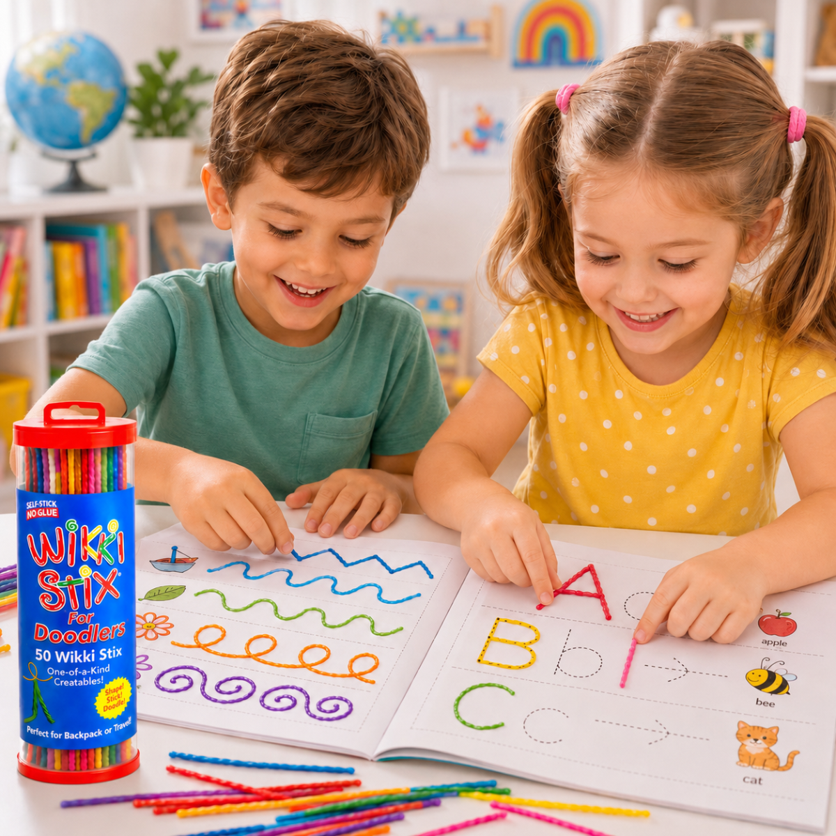 Wikki Stix varázslatos viaszolt zsinórok (50 db-os készlet, 3+ éves kortól)