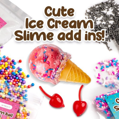 Ice Cream Slime Kit | Készítsd el saját nyálkás fagylaltvilágodat | 4+ éveseknek