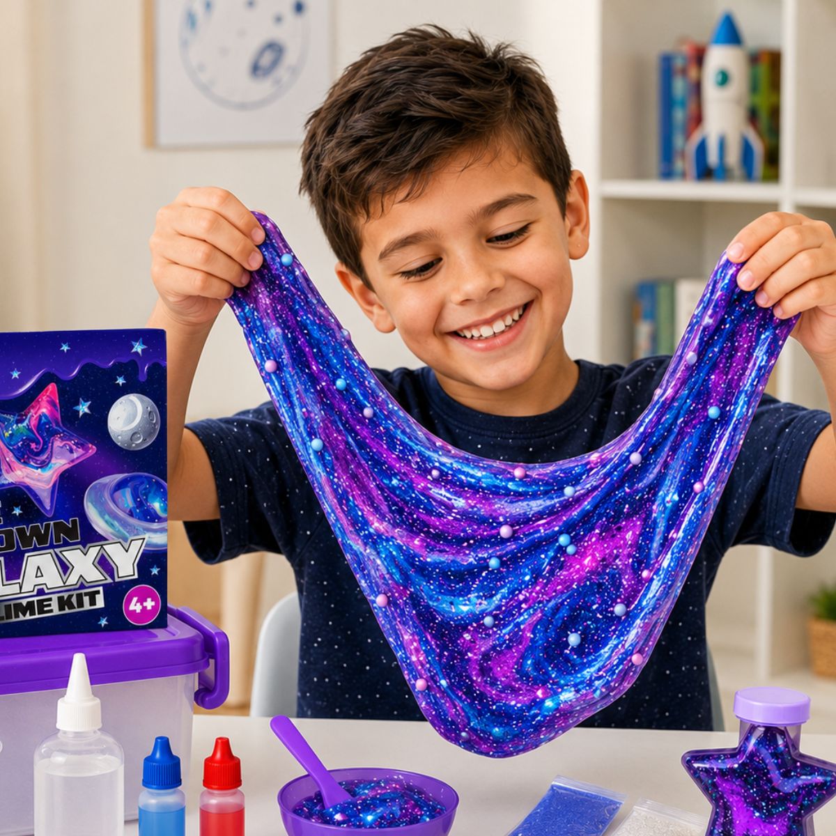 DIY Slime Squishies – Galaxis (4+ éves kortól)