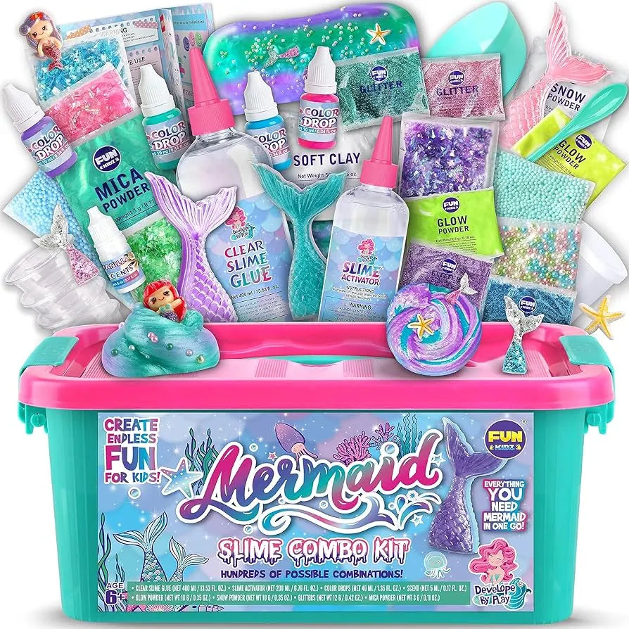 Mermaid Ocean Slime – készíts csillogó tengeri slime-ot sellőkkel! (4+ év)