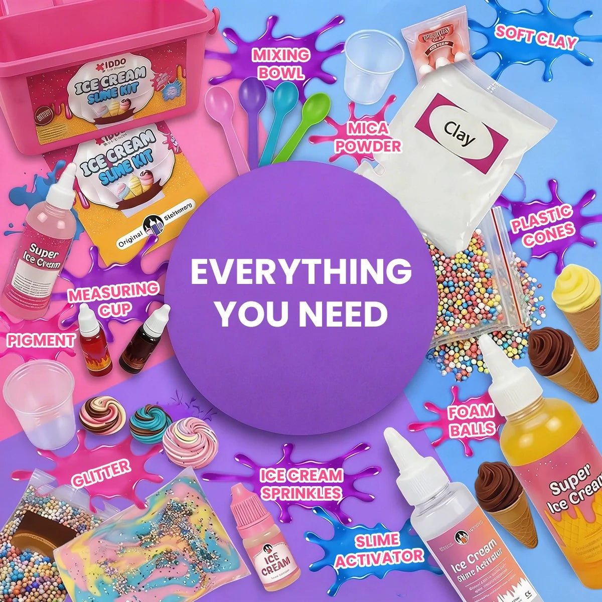 Ice Cream Slime – készíts slime-ot, amely úgy néz ki és illatozik, mint az igazi fagylalt! (4+ év)