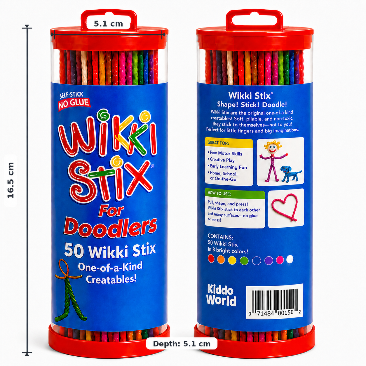 Wikki Stix varázslatos viaszolt zsinórok (50 db-os készlet, 3+ éves kortól)