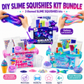 57 darabos SLIME SQUISHIES MEGA készlet | Galaxis, Sellő és Fagylalt (4+ éves kortól)