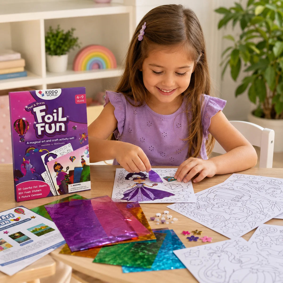 Kreatív csomag: Bubble Squishies + Foil Fun Unikornisok és hercegnők – 3. kép