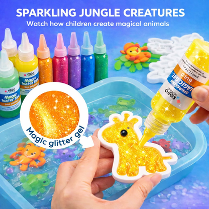 Varázslatos vízi manók, Dzsungel állatkák, 8 szín + 8 forma