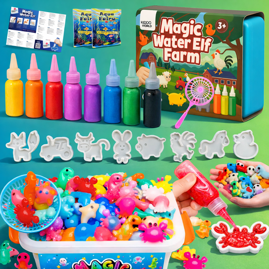 Varázslatos vízi manók, Háztáji állatok, 8 szín + 8 forma