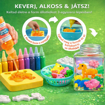 Varázslatos vízi manók, Háztáji állatok, 8 szín + 8 forma