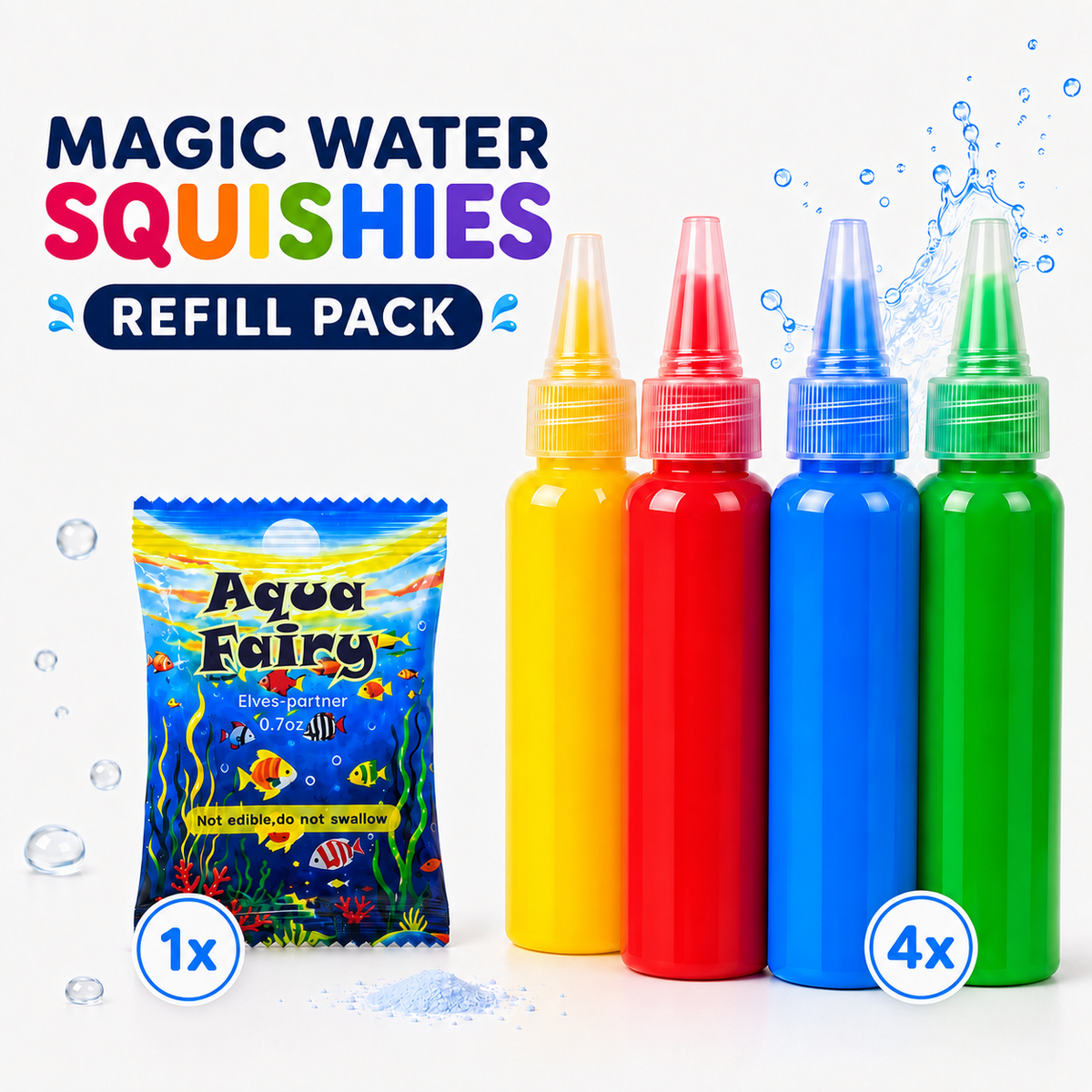 Refill Pack – Utántöltő 4 szín + 1 varázspor (Minden készlettel kompatibilis, 3+ év)