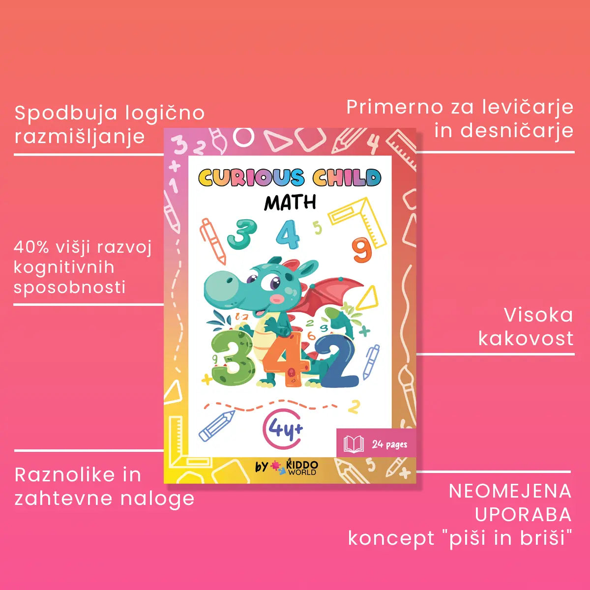 Matematika munkafüzet kis felfedezőknek (4+ éves kortól)