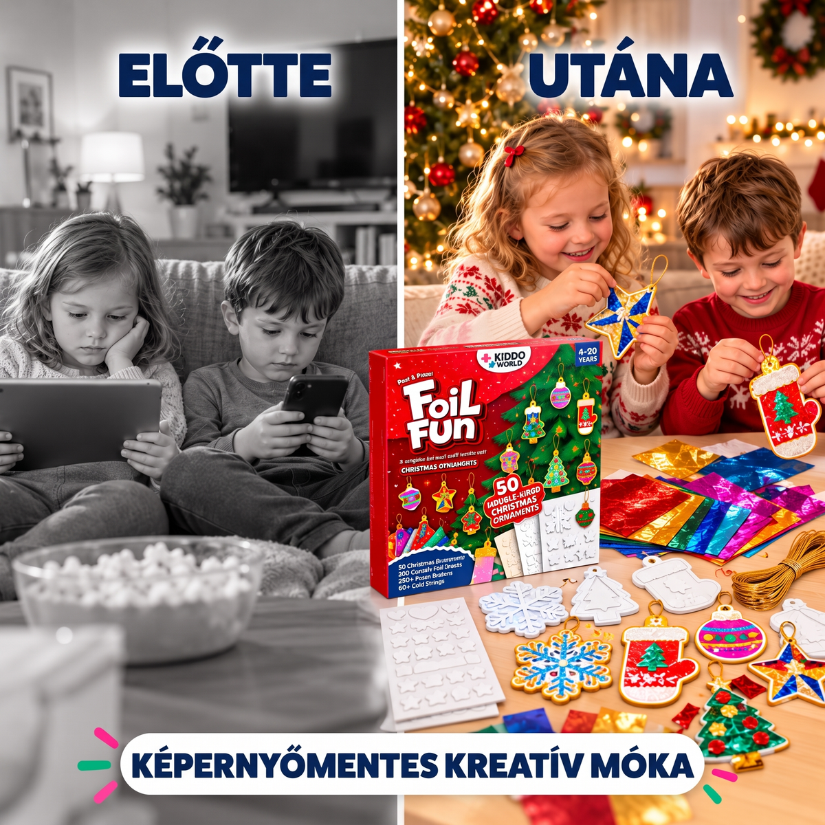 Foil Fun Karácsonyi díszek – 4. kép