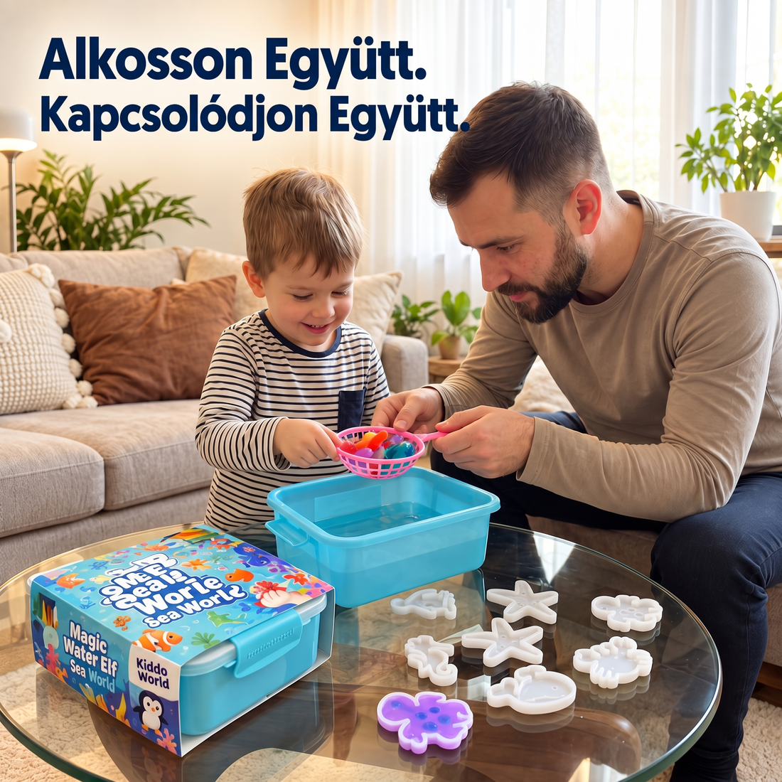 Magic Water Squishies – Kreatív készlet 3D figurák készítéséhez | Víz alatti világ | 3+ éves kortól