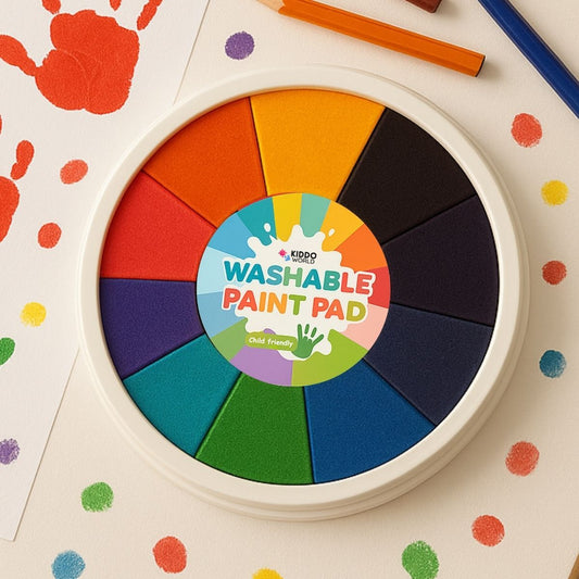 Színpaletta 12 különböző színnel, ujjfestéshez (1+ év)