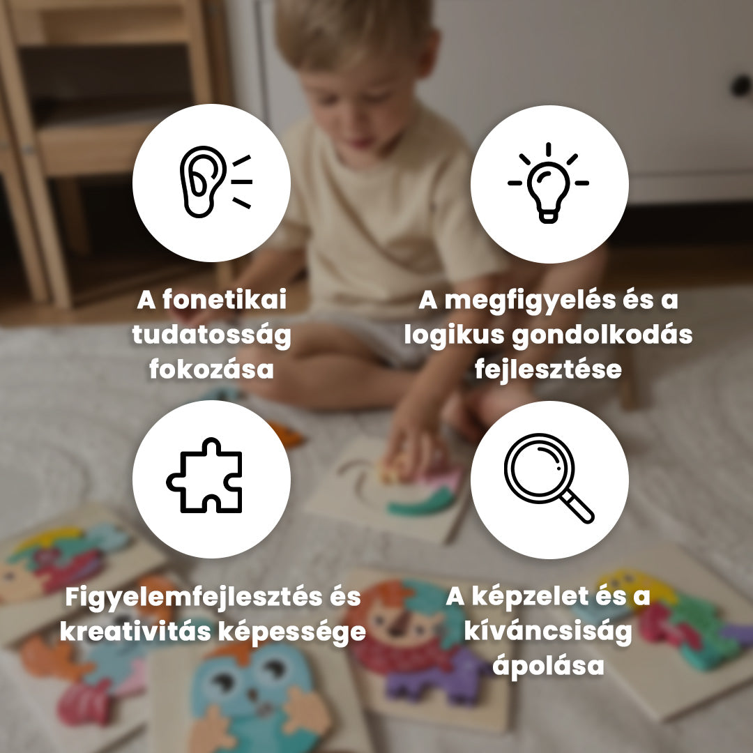 Montessori fa puzzle Szállítás