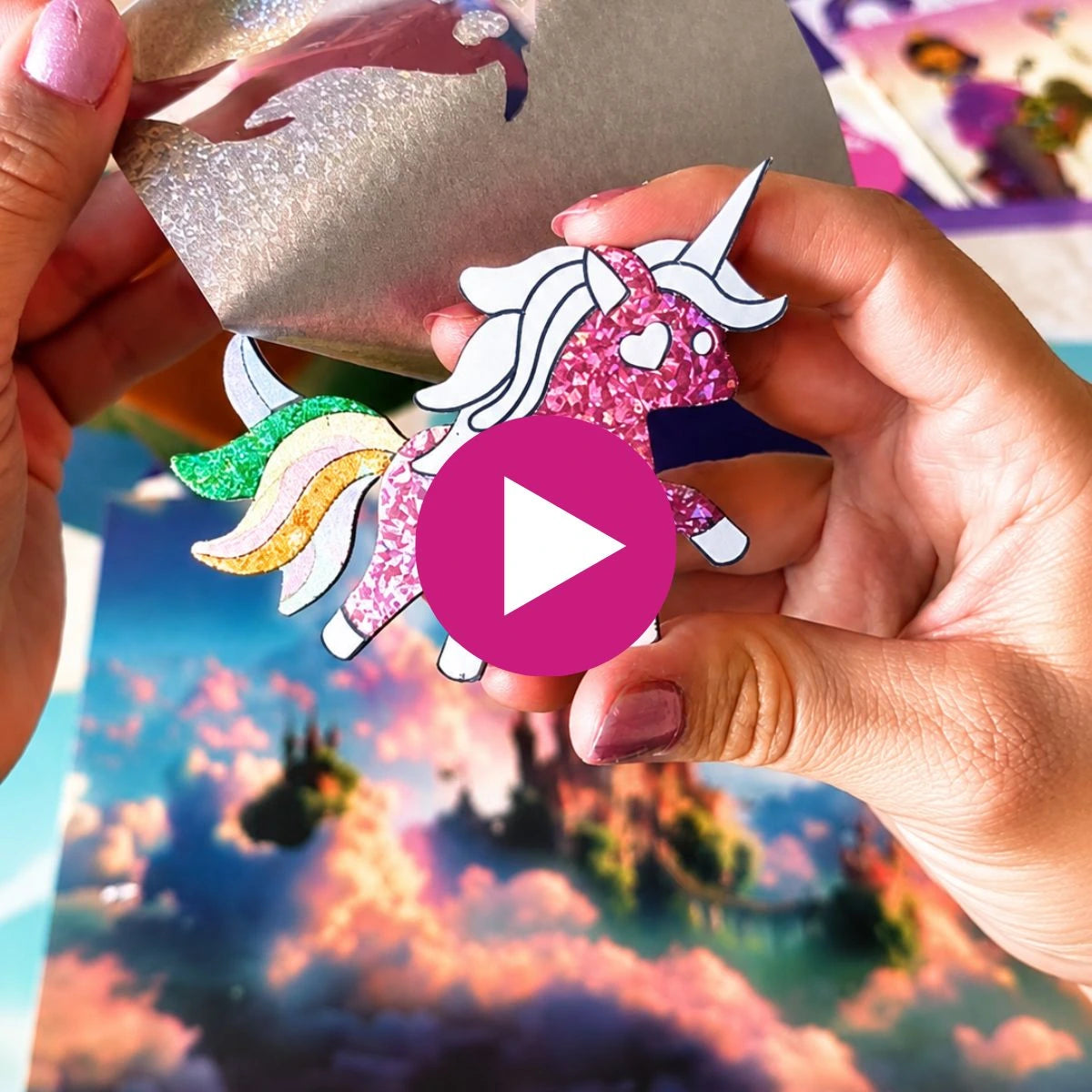 Foil Fun: Unikornisok és hercegnők – csillogó meseképek rendetlenség nélkül! (4+ év)