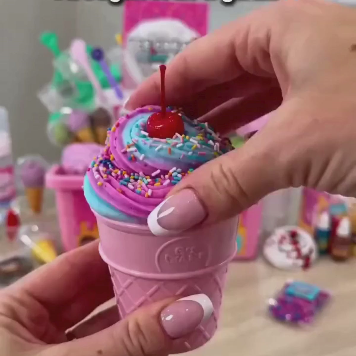 DIY Slime Squishies – Fagylalt (4+ éves kortól)