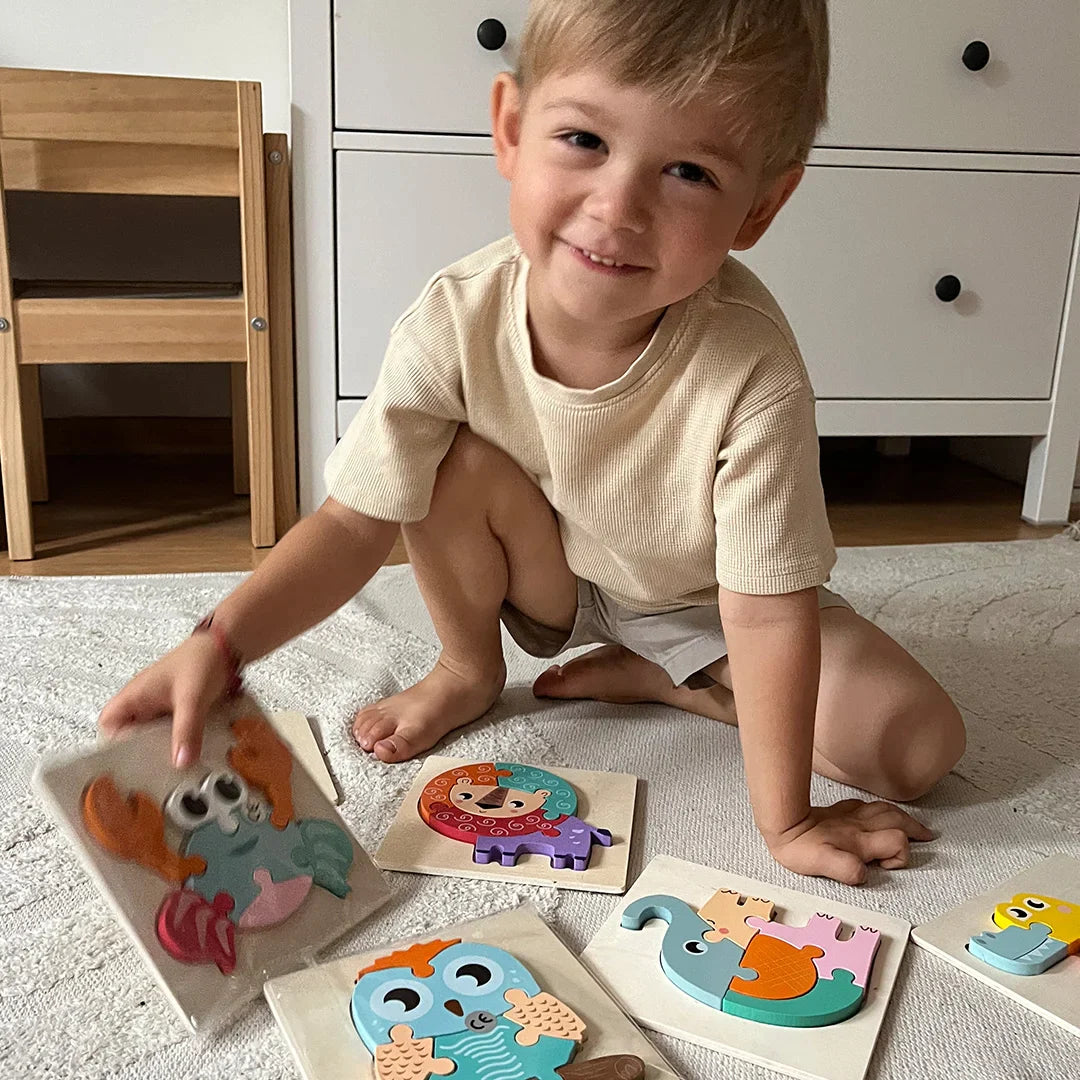 Montessori fa puzzle Szállítás