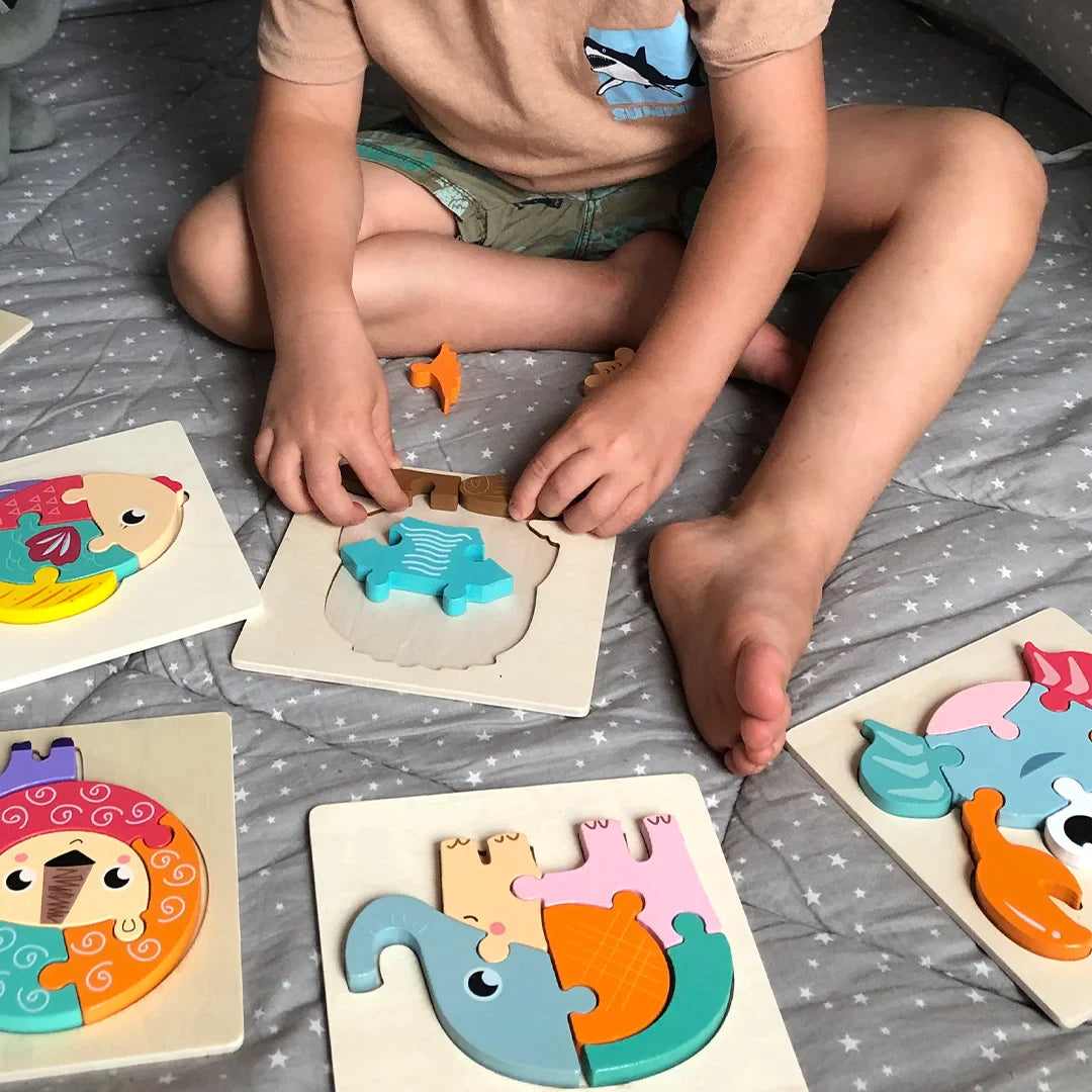 Montessori fa puzzle Szállítás